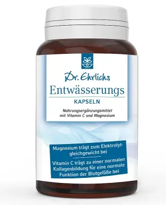 Entwässerungs-Kapseln mit Brennnessel-Extrakt und Vitamin C zur natürlichen Unterstützung des Flüssigkeitshaushalts und Blutdruckregulierung
