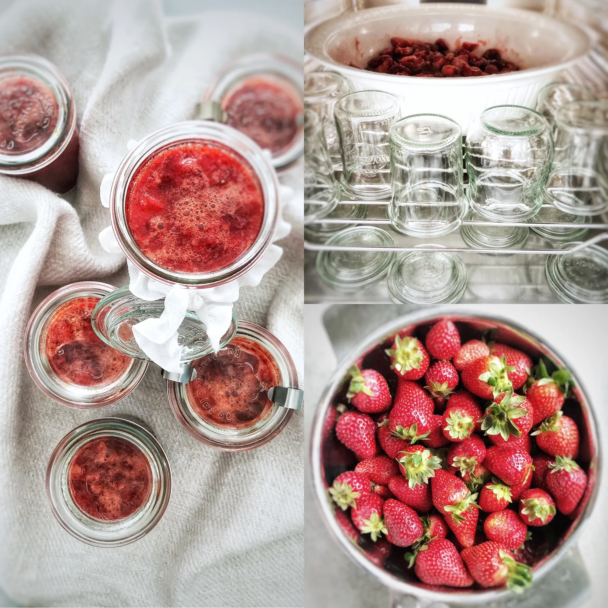 Erdbeermarmelade direkt aus dem Dampfgarer, einfach und aromatisch