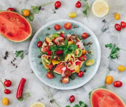 Erfrischende Wassermelonen-Pizza