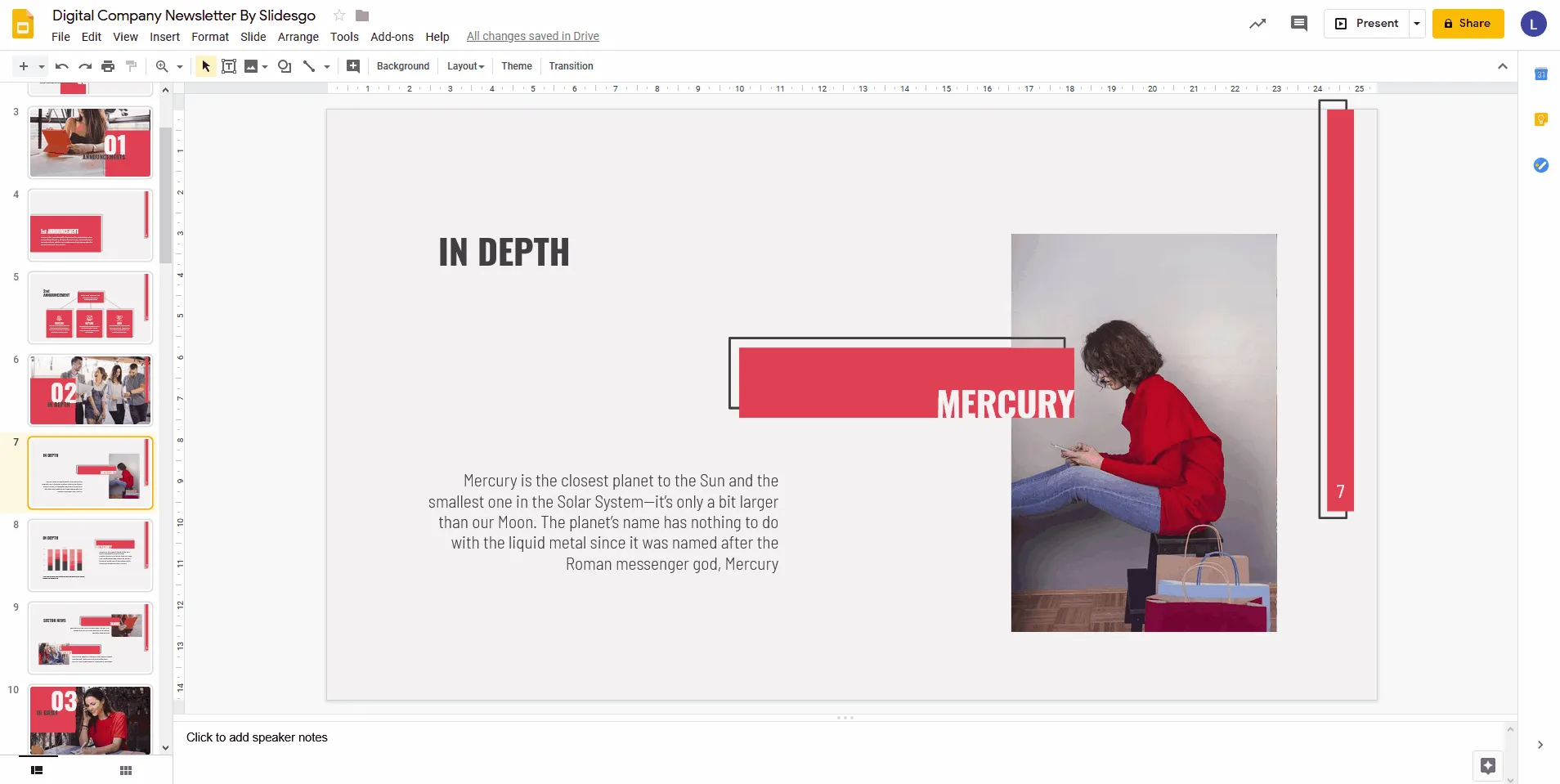 Erneuter Zugriff auf die Masterfolienansicht für die globale Fußzeile