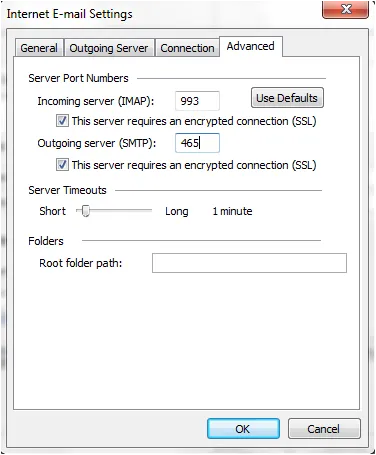 Erweiterte Einstellungen SSL