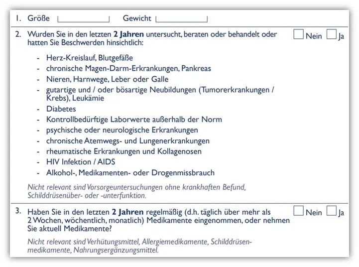 Europa Risikolebensversicherung Family Antrag Geburt eines Kindes