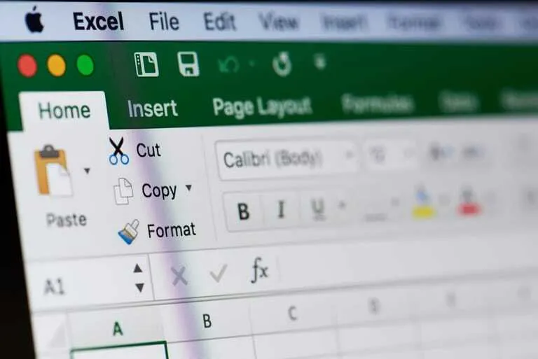 Excel-Tabelle für Anfänger mit markiertem Bereich