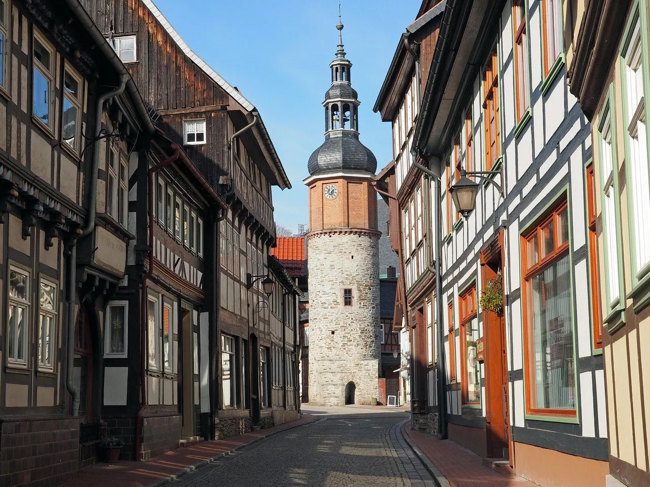 Fachwerkhäuser in Stolberg im Harz