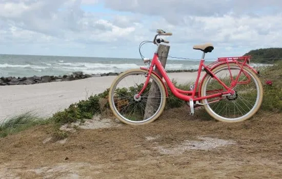 fahrrad am ostseestrand