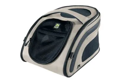 Faltbare Maelson Snuggle Kennel Katzen Transportbox in Grau