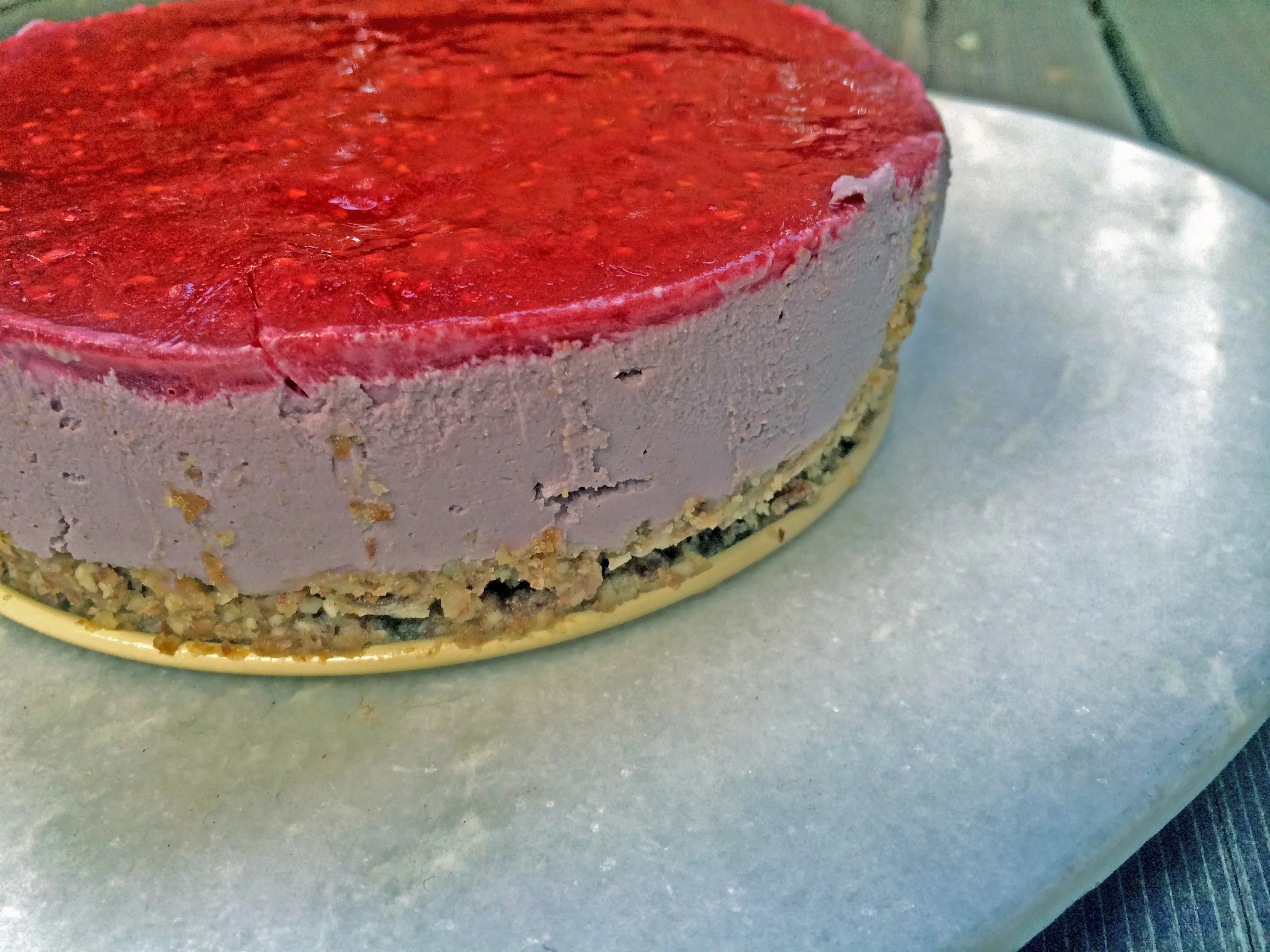 Fertiger Himbeer-Käsekuchen