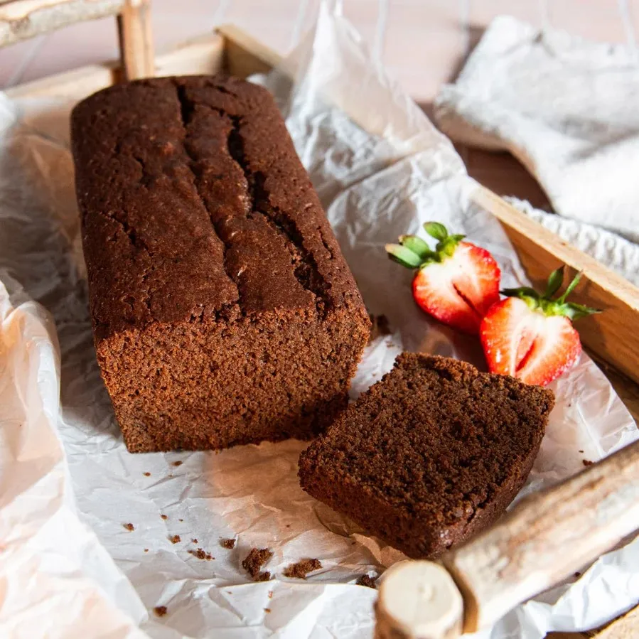 Fertiger Schokokuchen geschnitten