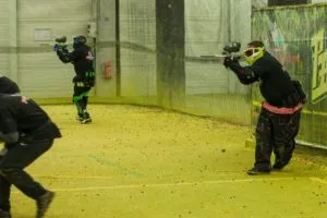 Feuerwehrleute im Einsatz bei einer Übung