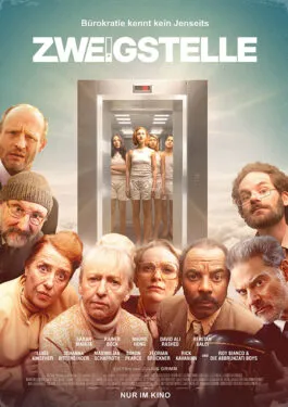 Filmplakat Zweigstelle, eine absurde Jenseitskomödie im Kinoprogramm Essen