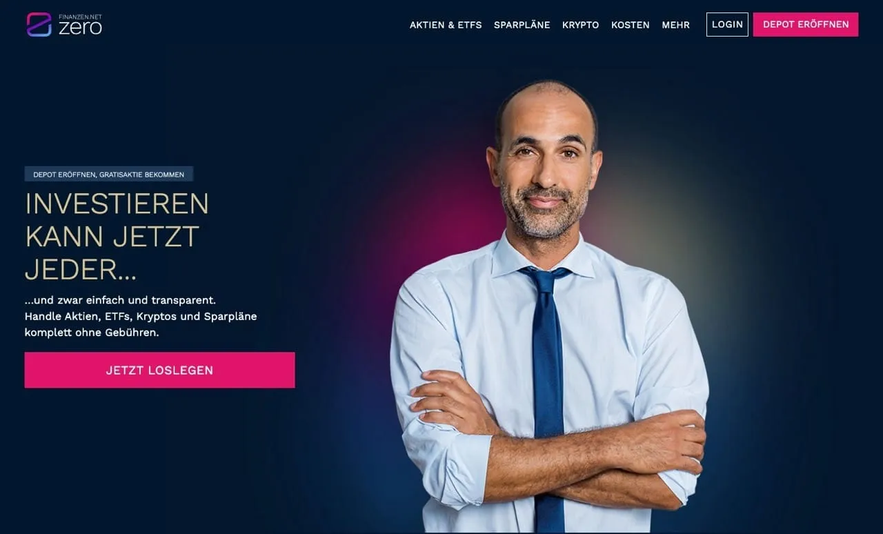 Finanzen.net ZERO Startseite - Finanzinformationen und Handel