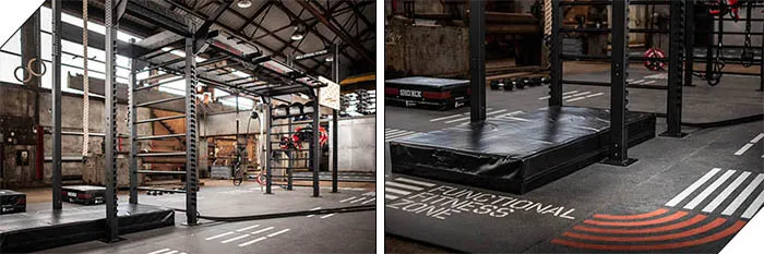 Fitnessboden in Gym und Fitnessstudio.