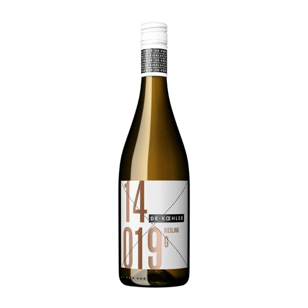 Flasche Riesling Wein