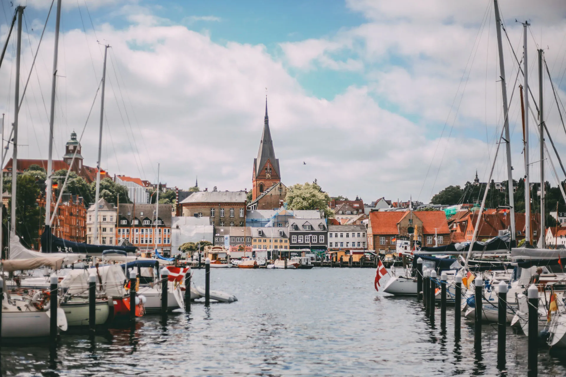 Flensburg Hafen im Sommer