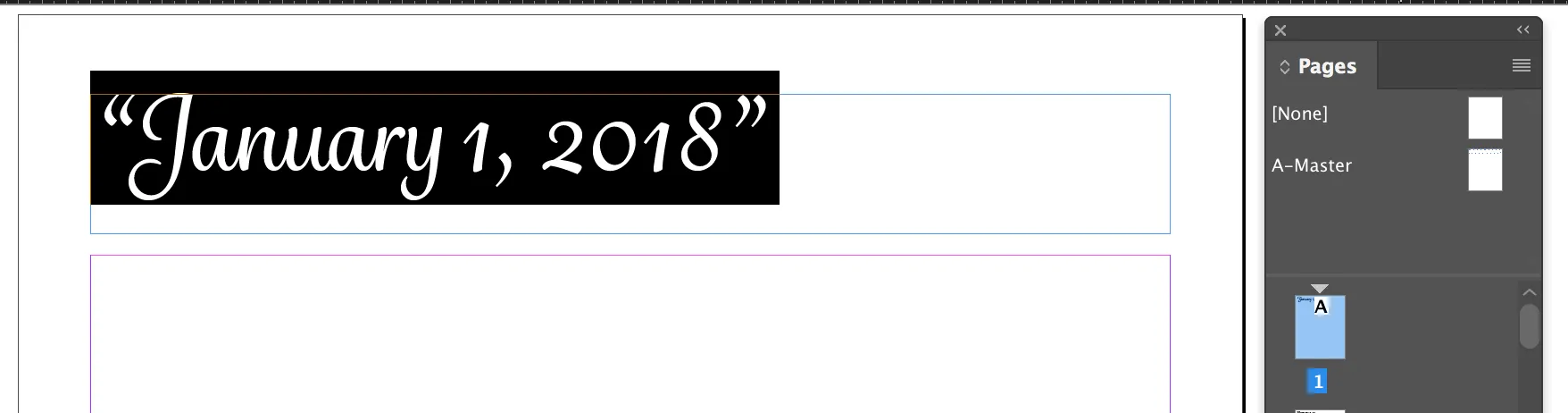 Formatierung des platzierten Datums in InDesign