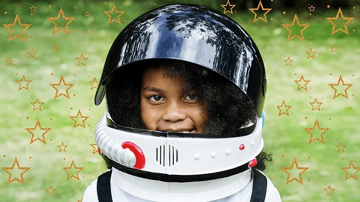 Foto mit kreativen Mustern wie Herzen und Sternen, erstellt in Photoshop Elements 2020