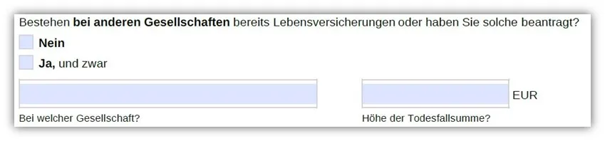 Frage der Hannoverschen zur finanziellen Risikoprüfung bei bestehenden oder abgelehnten Anträgen