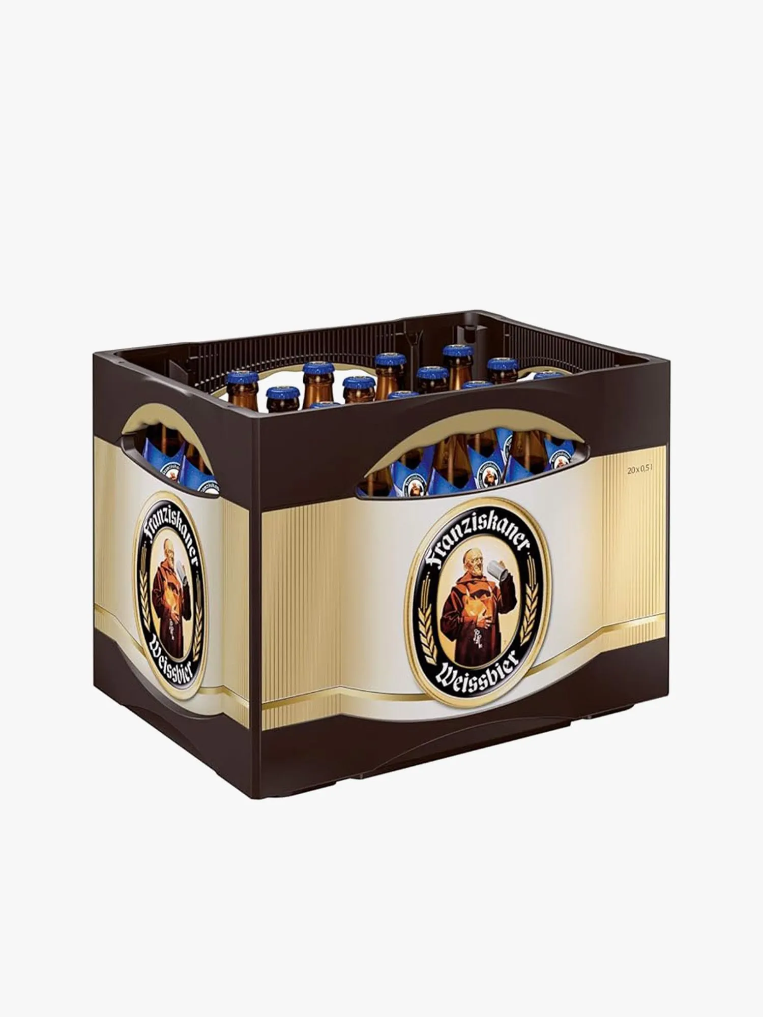 Franziskaner Weißbier Alkoholfrei im charakteristischen Weizenbierglas, naturtrüb und vollmundig