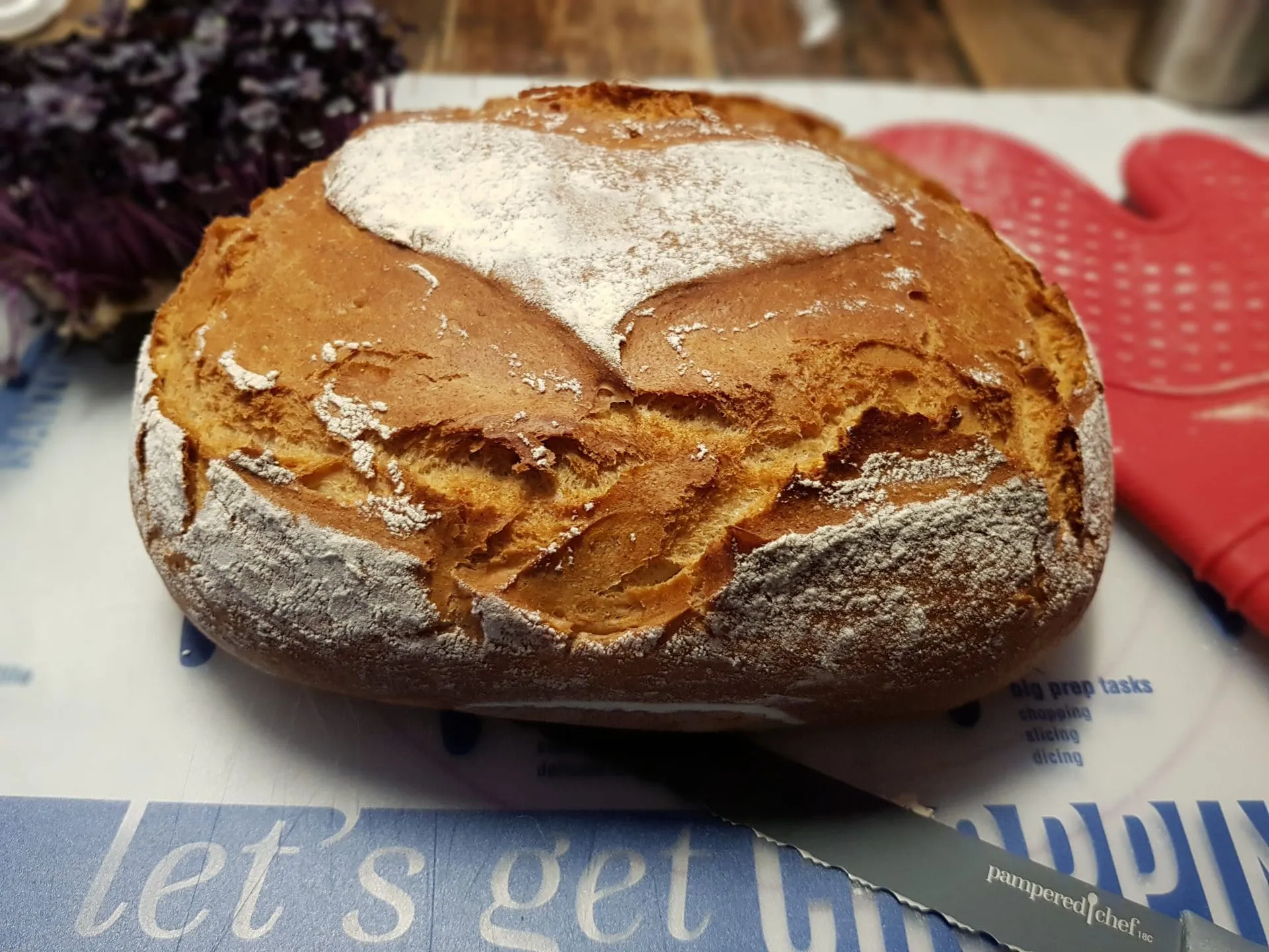 Frisch gebackenes Mischbrot aus dem Ofenmeister, perfekt für dein Brot Thermomix Rezept