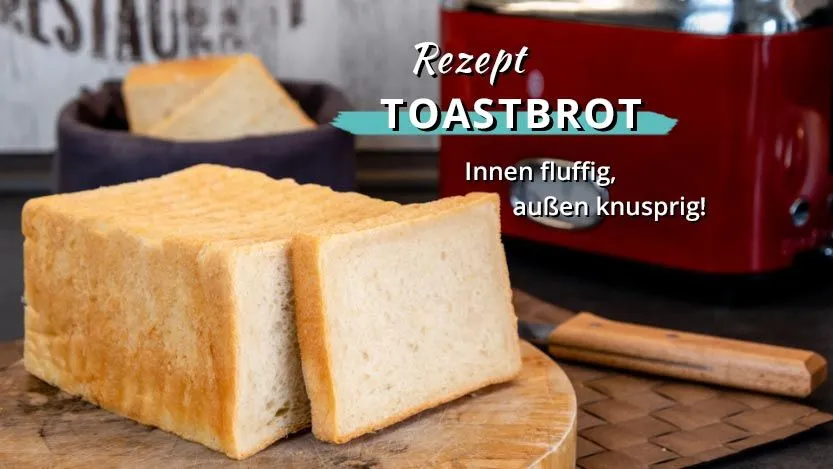 Frisch gebackenes Toastbrot, außen knusprig und innen fluffig