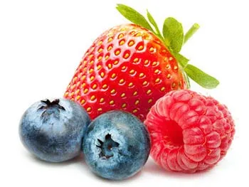 Frische Beerenmischung, reich an Antioxidantien und Ballaststoffen