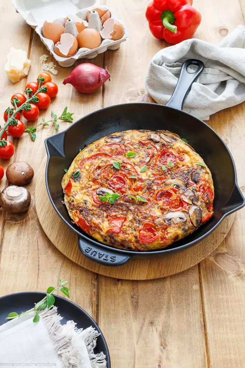 Frittata aus der Pfanne