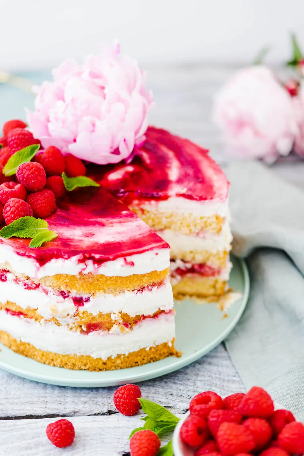 Fruchtige Himbeerfüllung für die Torte