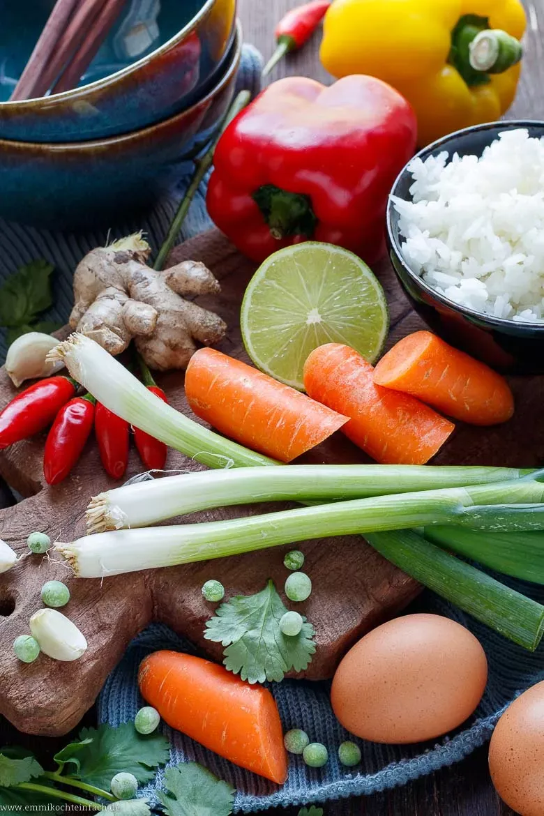 Gebratener Reis mit Gemüse