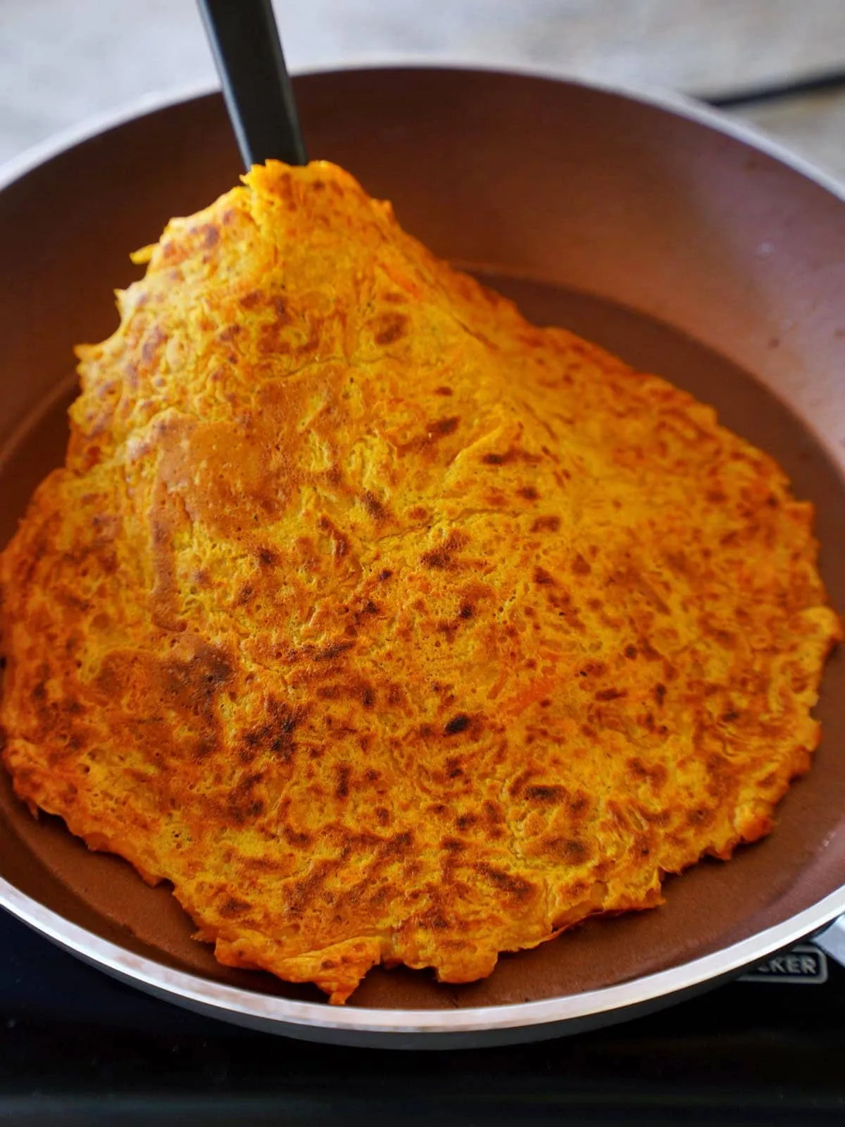 gebratenes Karotten-Omelett