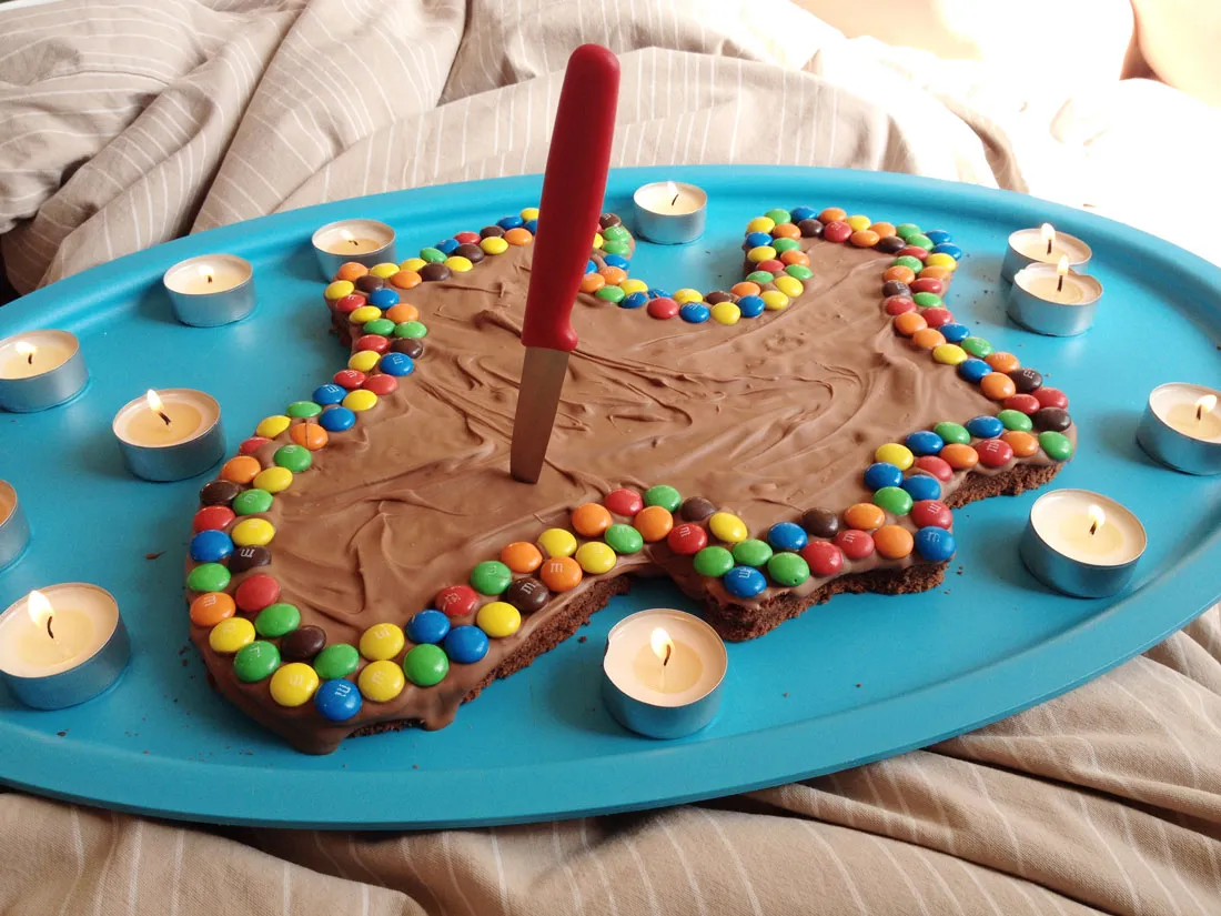 Geburtstagskuchen in NRW-Form