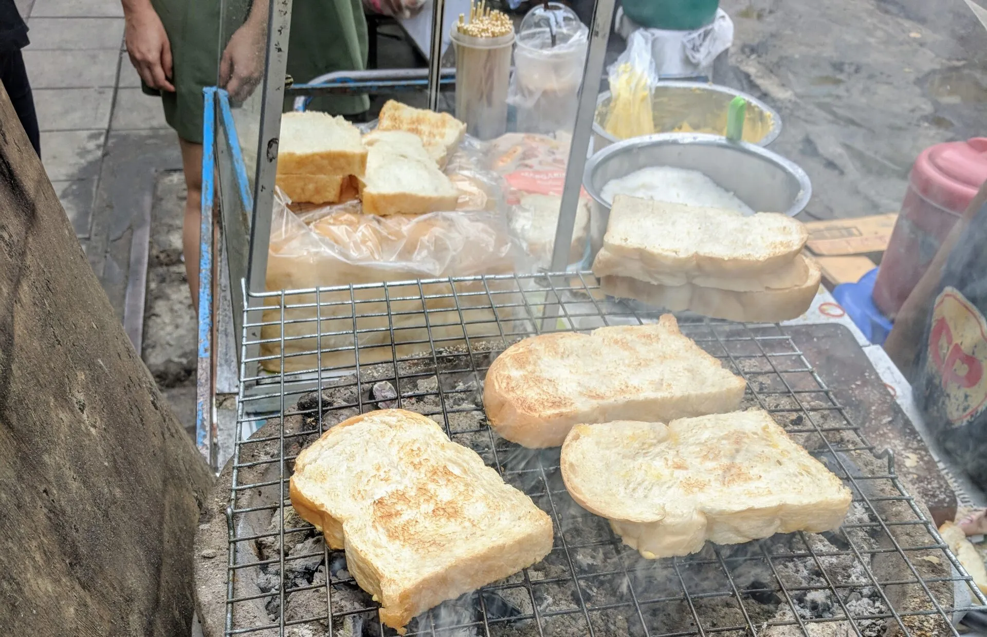 Gegrilltes Zuckerbrot in Bangkok