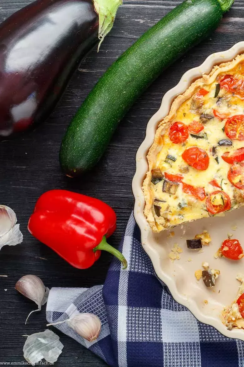 Gemüse Quiche vegetarisch