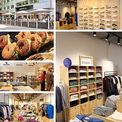 Gemütliche Atmosphäre im kijamii Café mit fair gehandeltem Kaffee und Bio-Kuchen