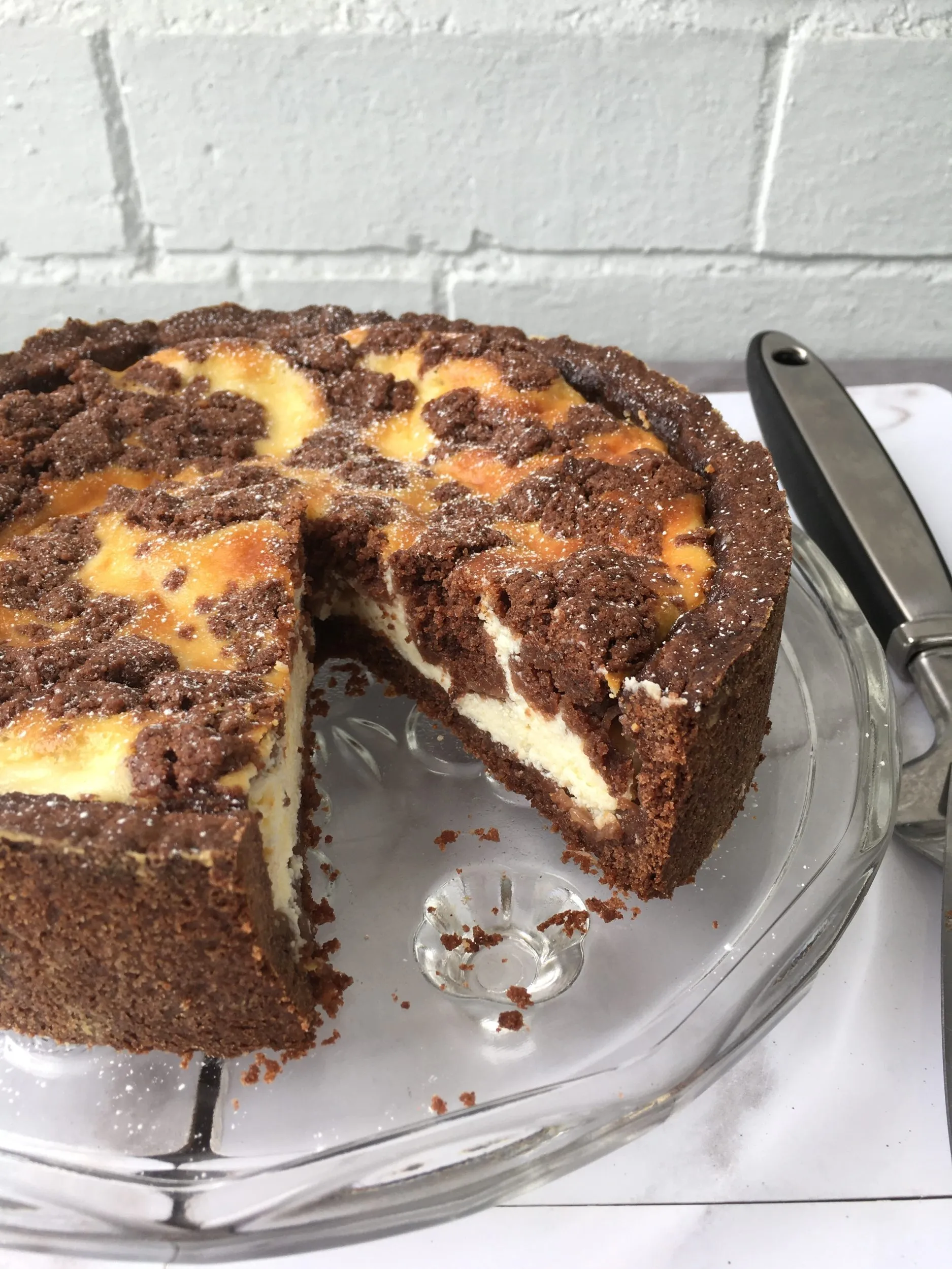 German Baked Chocolate Cheesecake