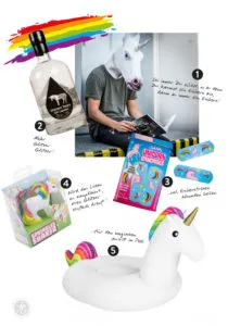 Geschenkideen, Einhörner, Radbag