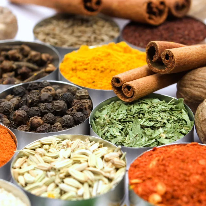 Gewürze Nahaufnahme Hausmittel Darmfloraaufbau