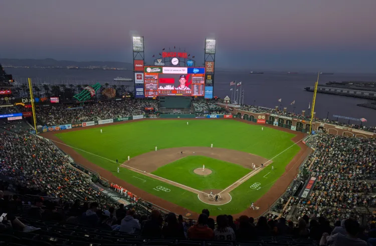 Giants spielen im Oracle Park in San Francisco