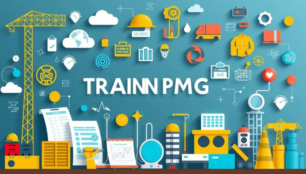 Grafik: Übersicht branchenspezifischer Schulungspläne im Gesundheitswesen, IT und Gastgewerbe mit ihren spezifischen Notwendigkeiten und Zielen