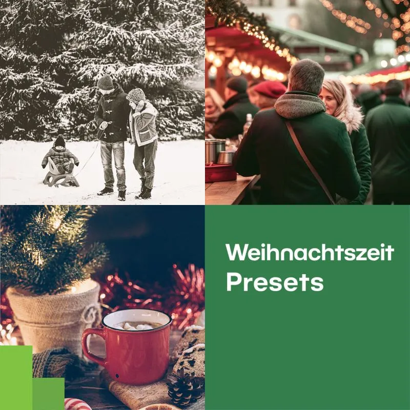Gratis Weihnachtszeit-Presets für Zoner Photo Studio für festliche Familienfotos
