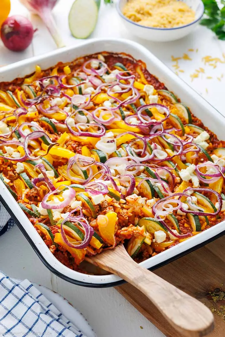 Griechischer Auflauf mit Kritharaki