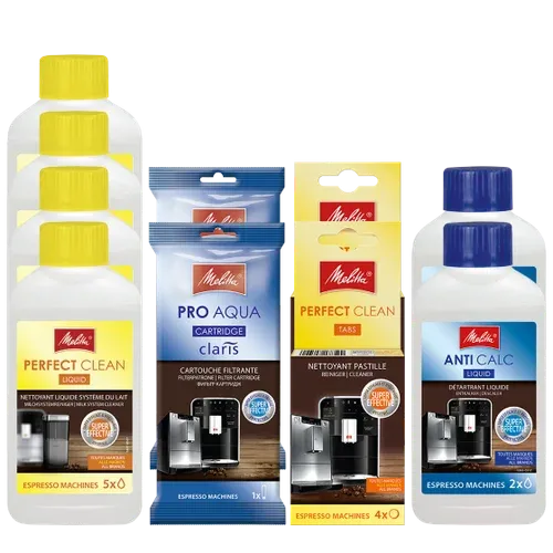 Großes Reinigungsset für Vollautomaten mit Milchsystem