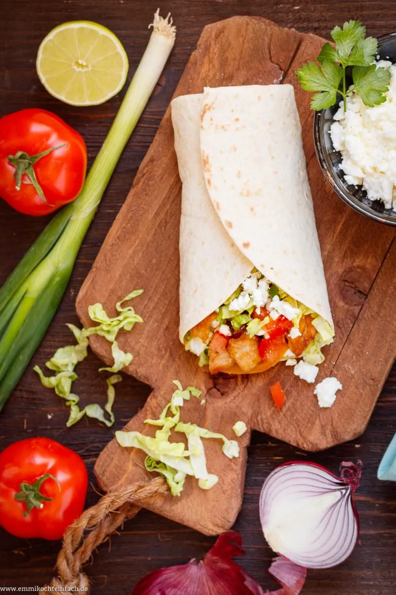 Hähnchen Wraps Zutaten