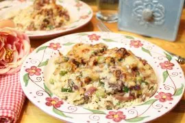 Hähnchengratin Elsässer Art nach Low-Carb-Rezept – deftiger Fleischgenuss mit Happy Carb