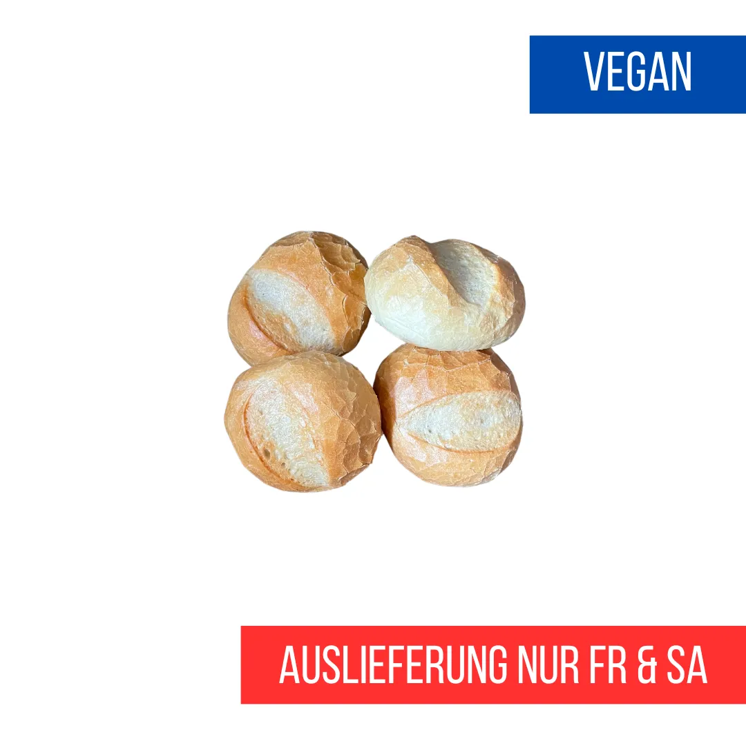 Halbgebackene Bio-Brötchen bereit zum Aufbacken