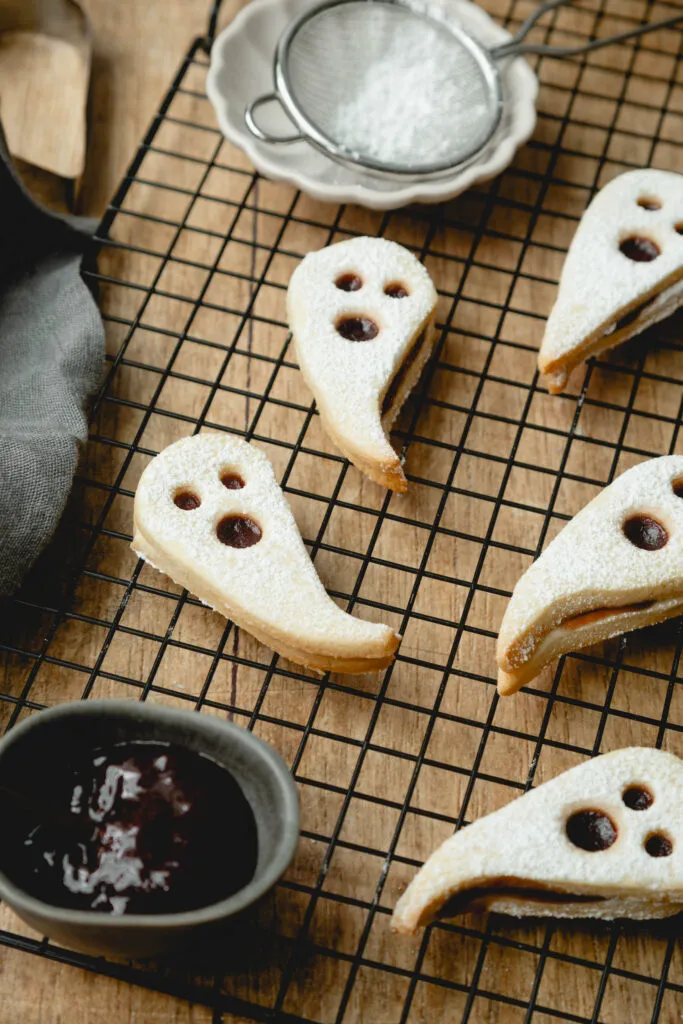 Halloween Kekse von oben