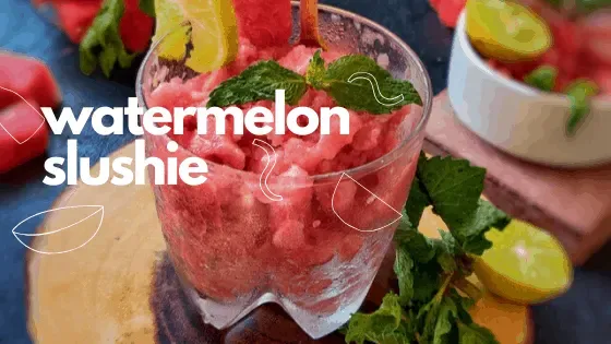 Hausgemachter Wassermelonen-Slushie