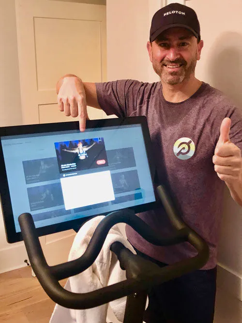 „HeartValveGuy“ (Autor) nach 500 Peloton-Fahrten, ein Beispiel für erfolgreiche Rehabilitation.