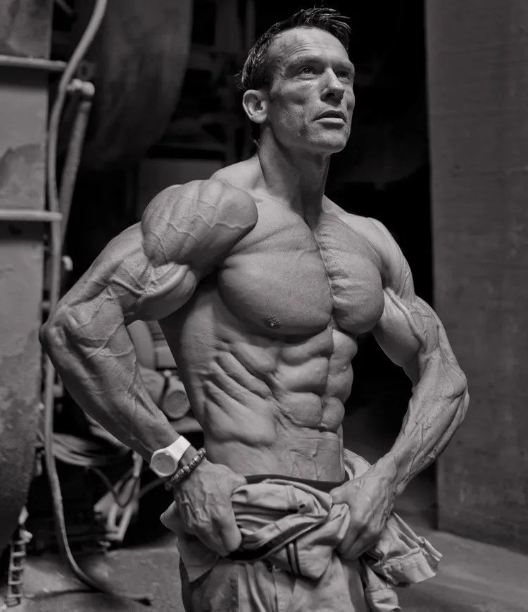 Helmut Strebl bei einem Training