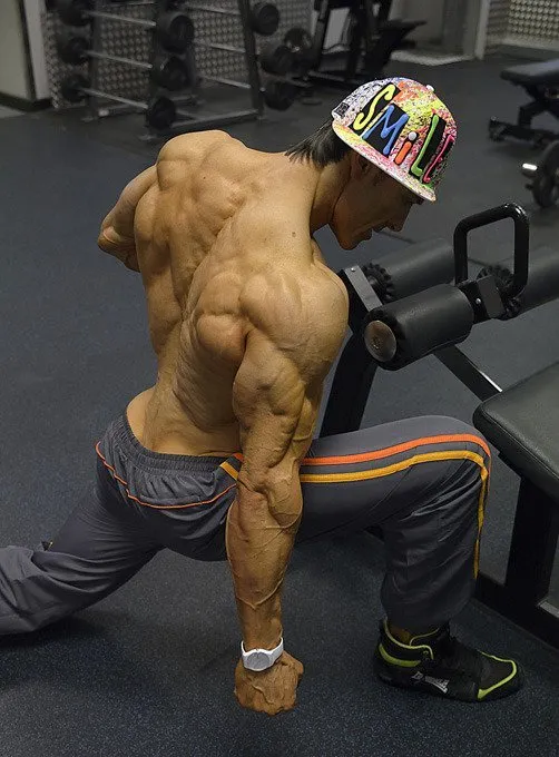 Helmut Strebl bei einer Übung