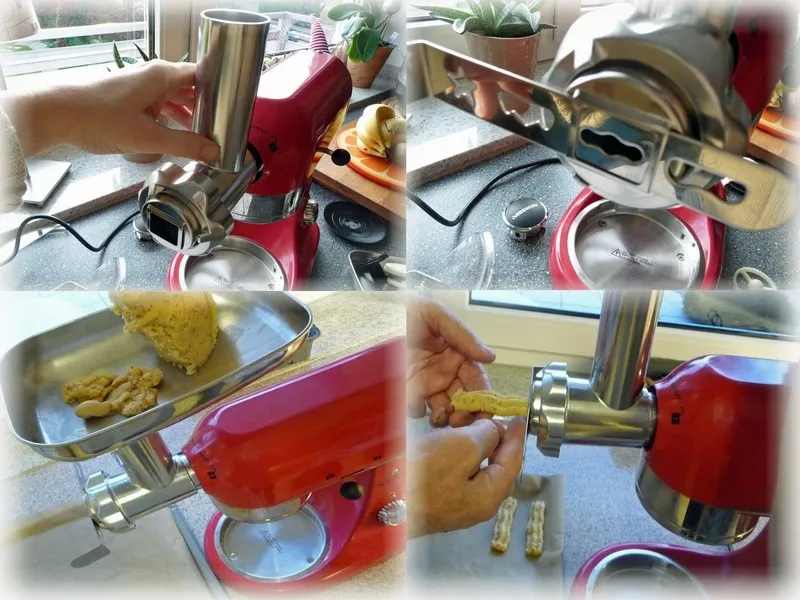 Herstellung von Spritzgebäck-Teigsträngen mit der Medion Küchenmaschine